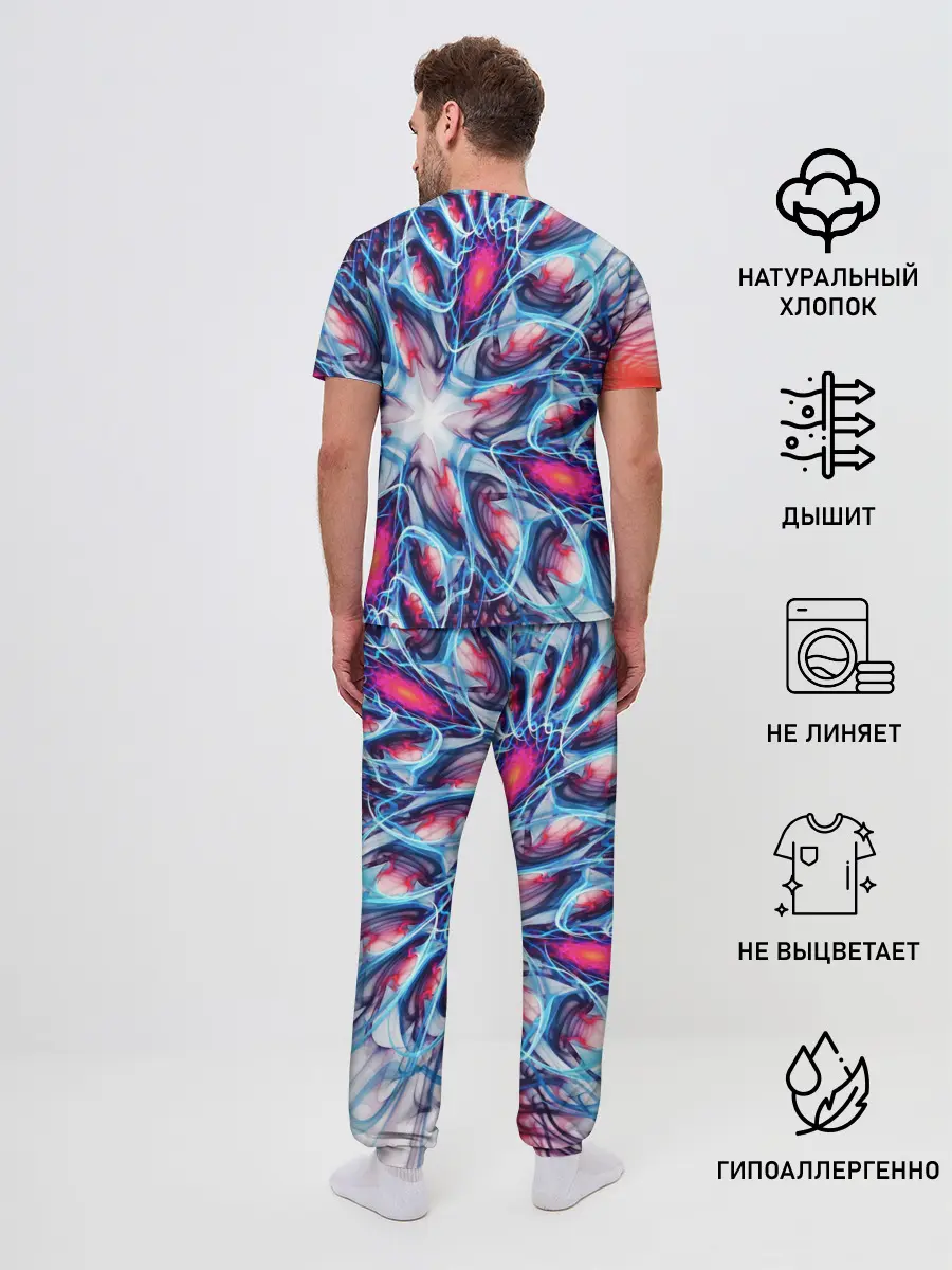 Мужская пижама с брюками / ABSTRACTION ILLUSION