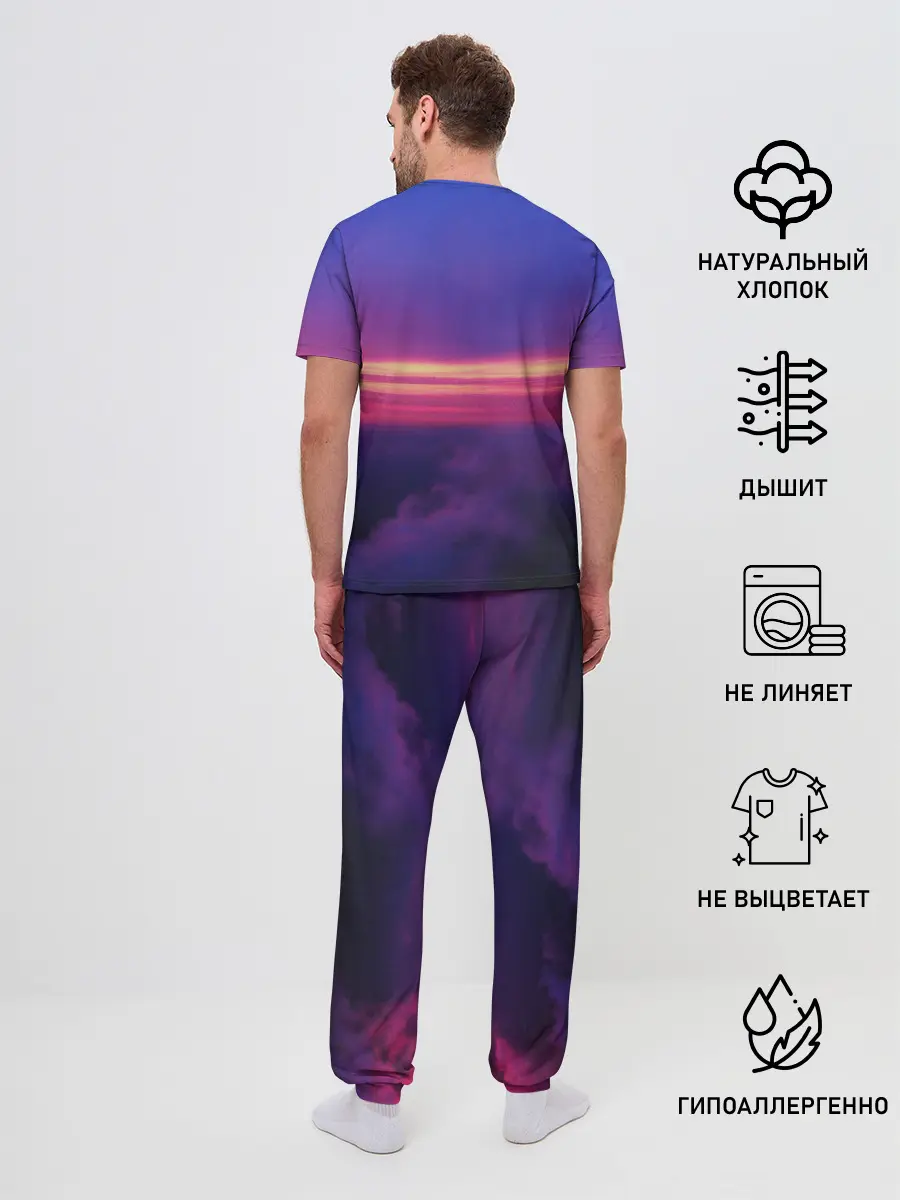Мужская пижама с брюками / Dusk Sky Horse