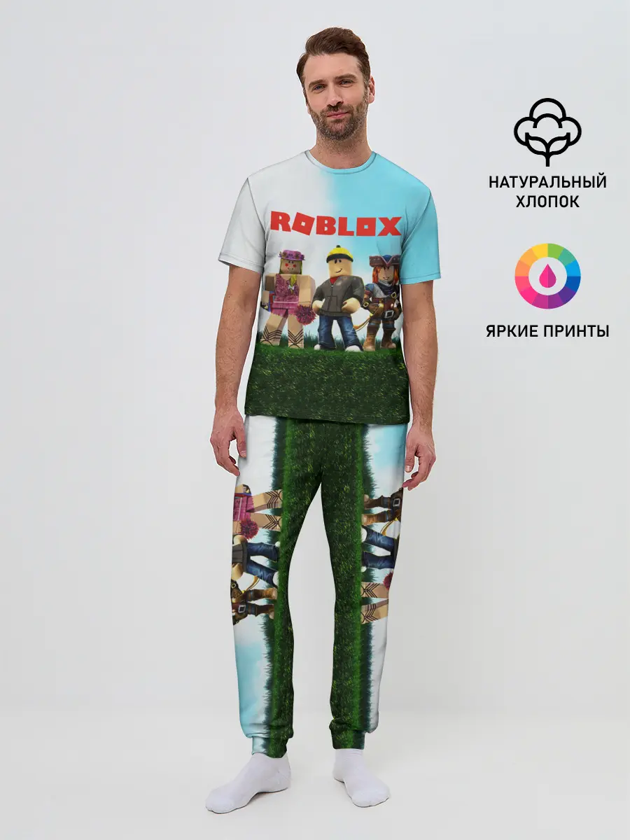 Мужская пижама с брюками / ROBLOX