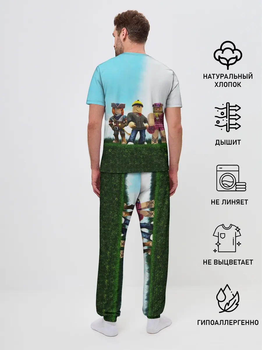 Мужская пижама с брюками / ROBLOX