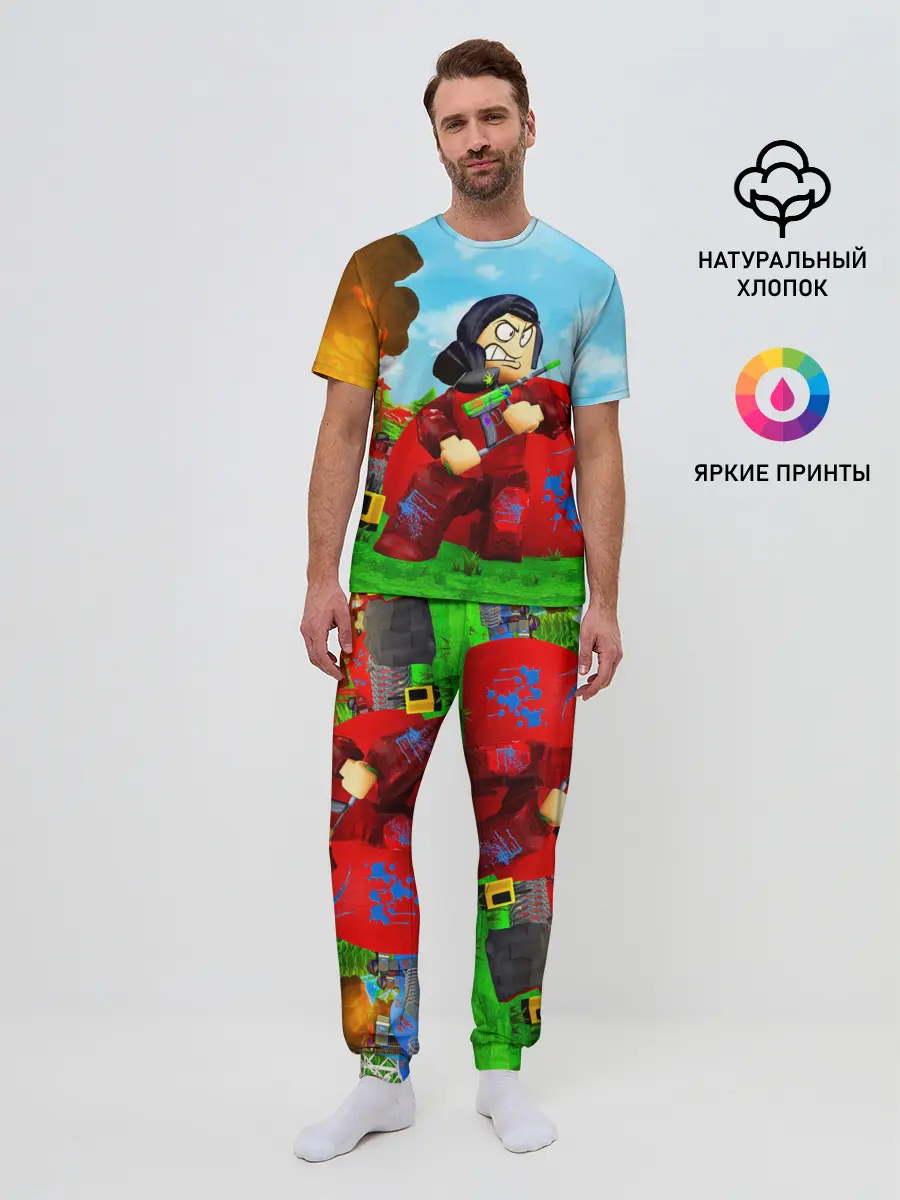 Мужская пижама с брюками / ROBLOX