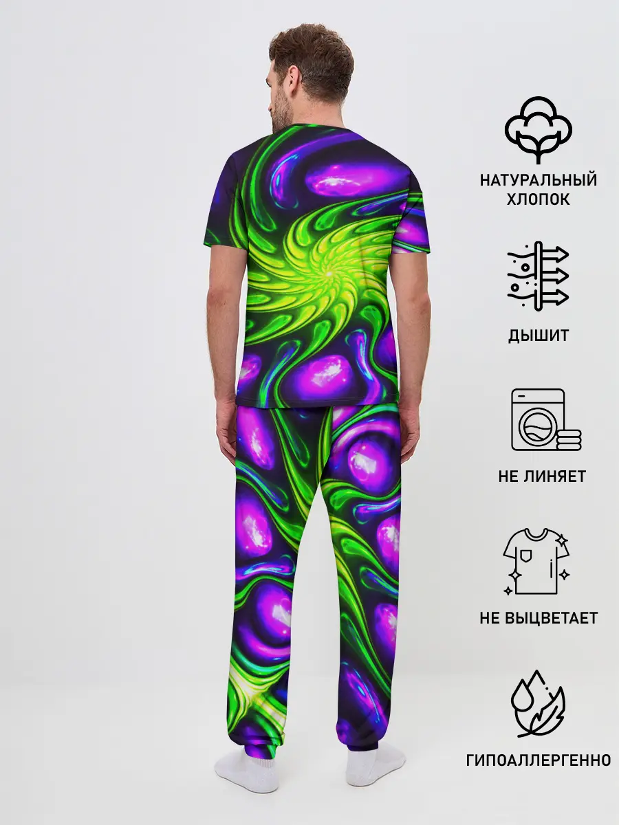 Мужская пижама с брюками / NEON&ACID