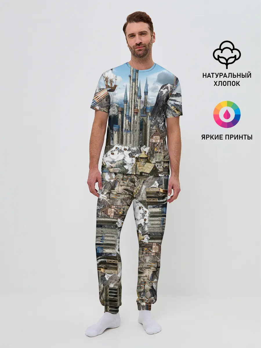 Мужская пижама с брюками / HEROES
