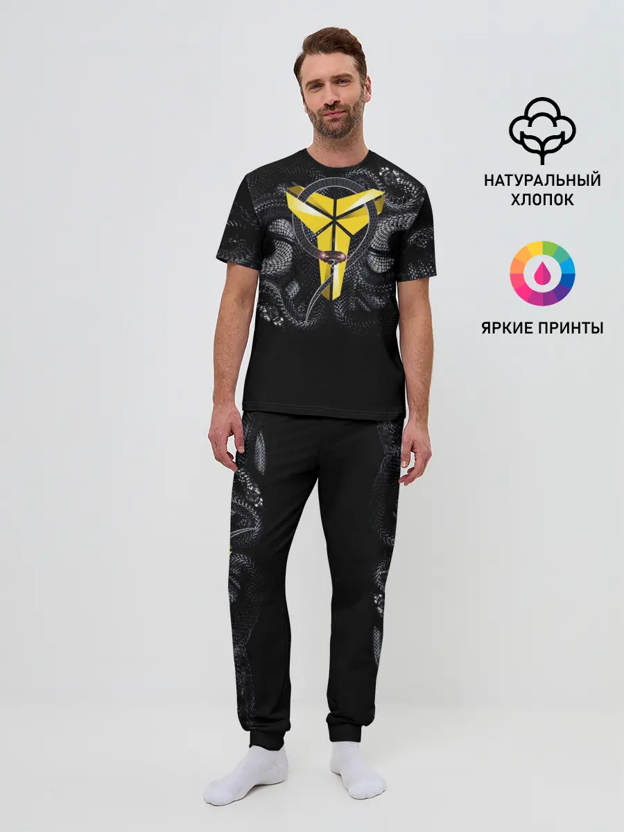 Мужская пижама с брюками / Black Mamba Kobe Bryant