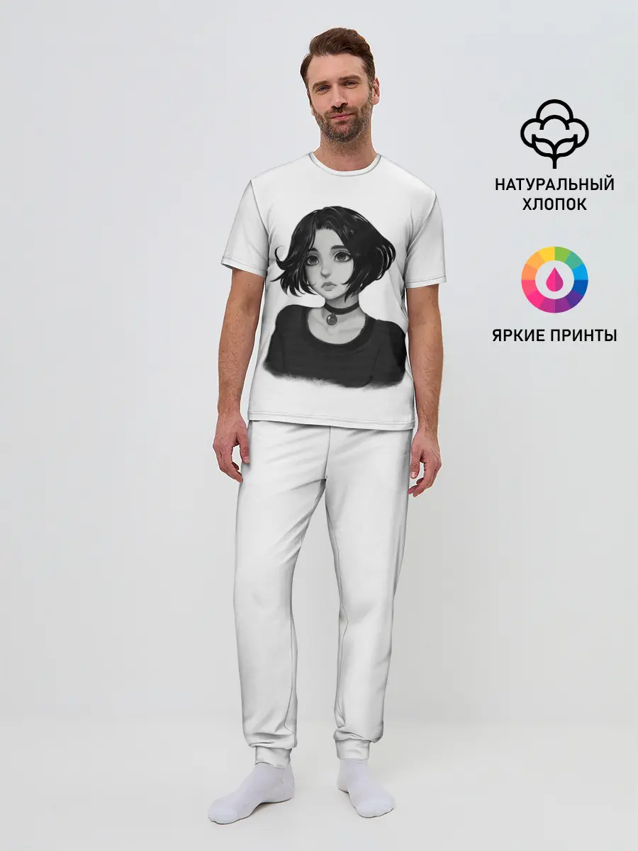 Мужская пижама с брюками / Девушка Думер