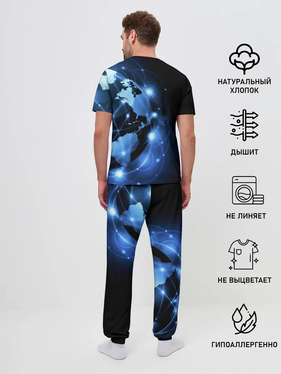 Мужская пижама с брюками / Войска связи