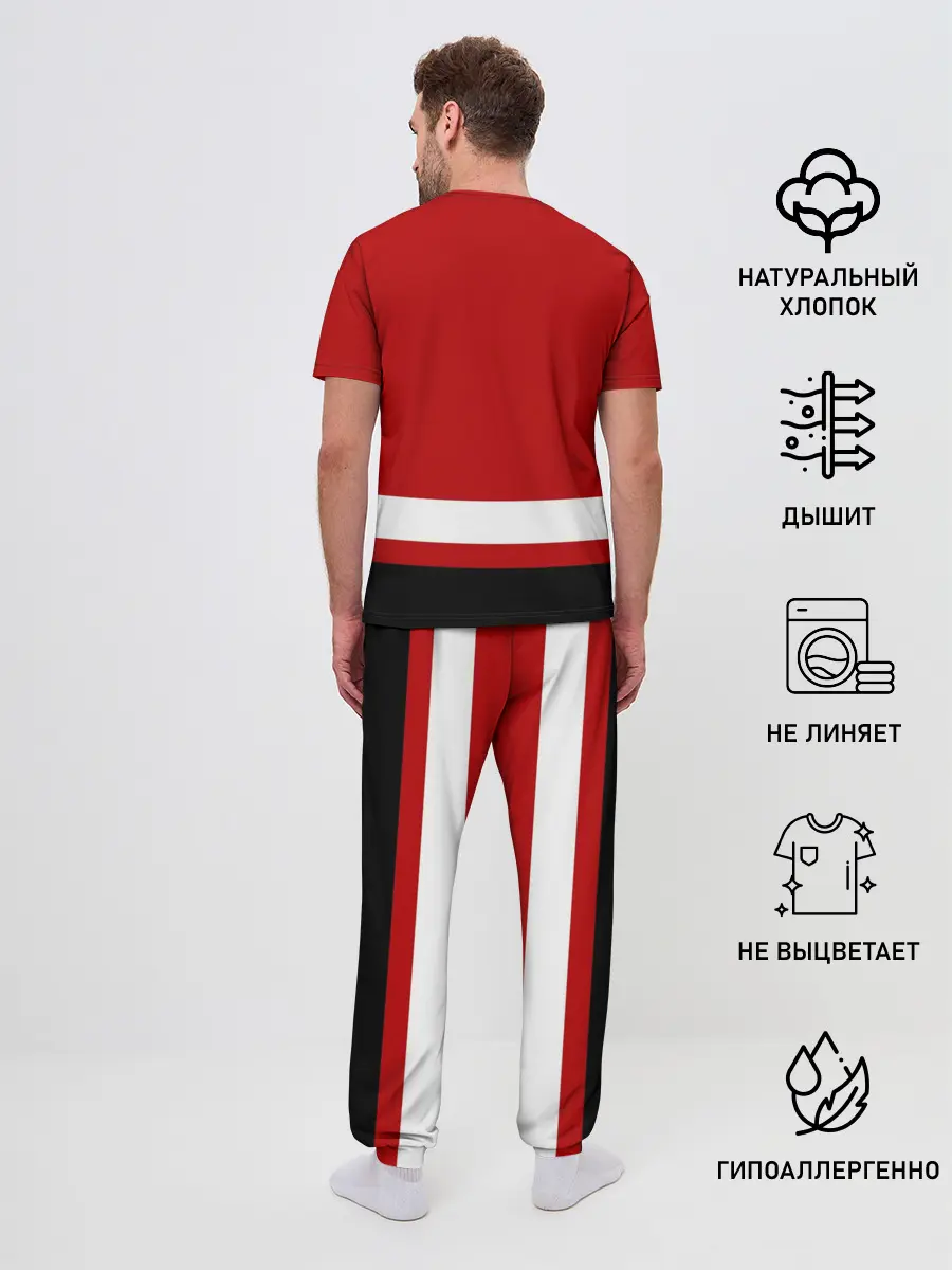 Мужская пижама с брюками / Каролина Харрикейнз