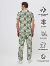 Мужская пижама с брюками / Денежная тема