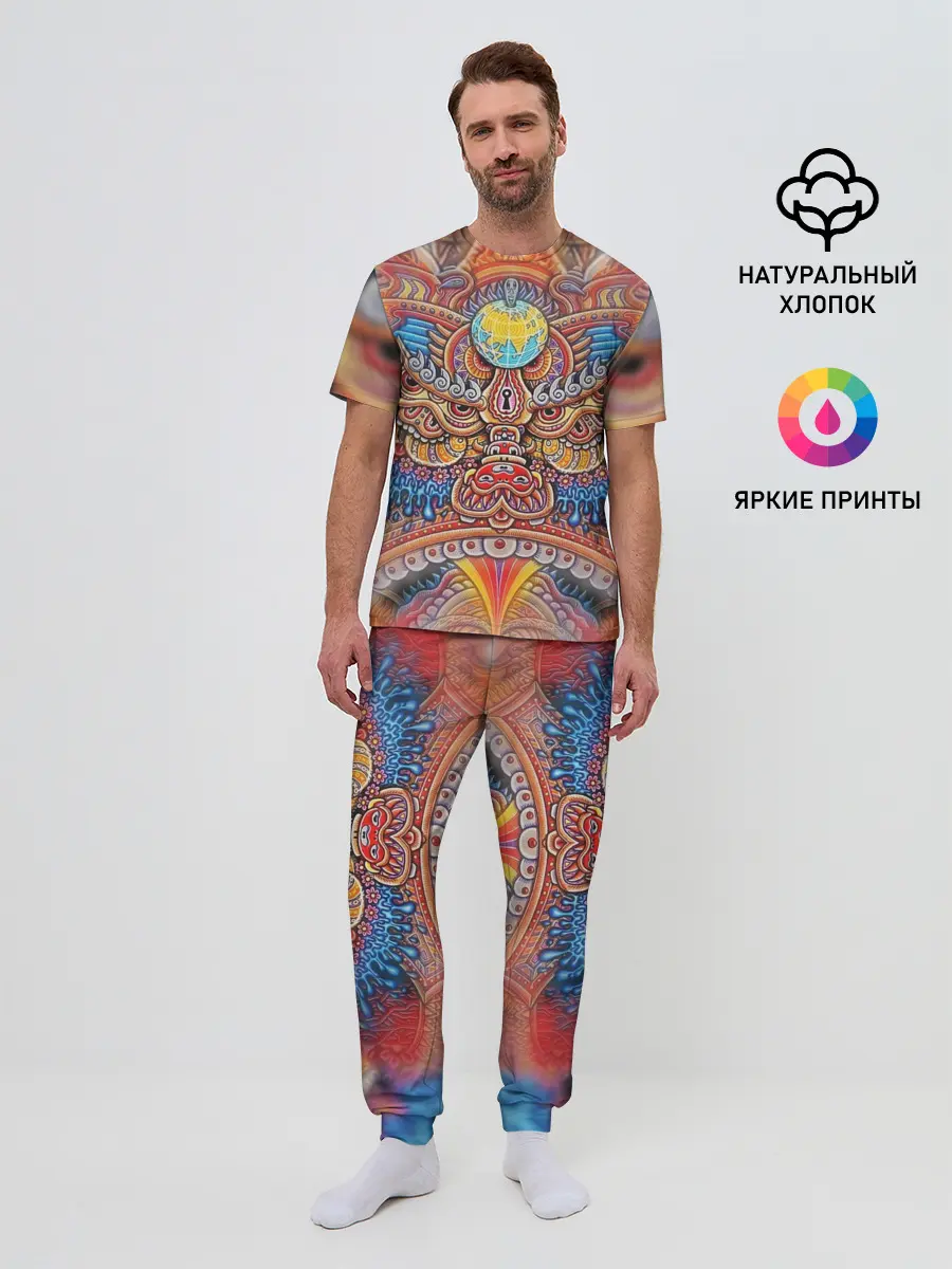 Мужская пижама с брюками / Rising dragon