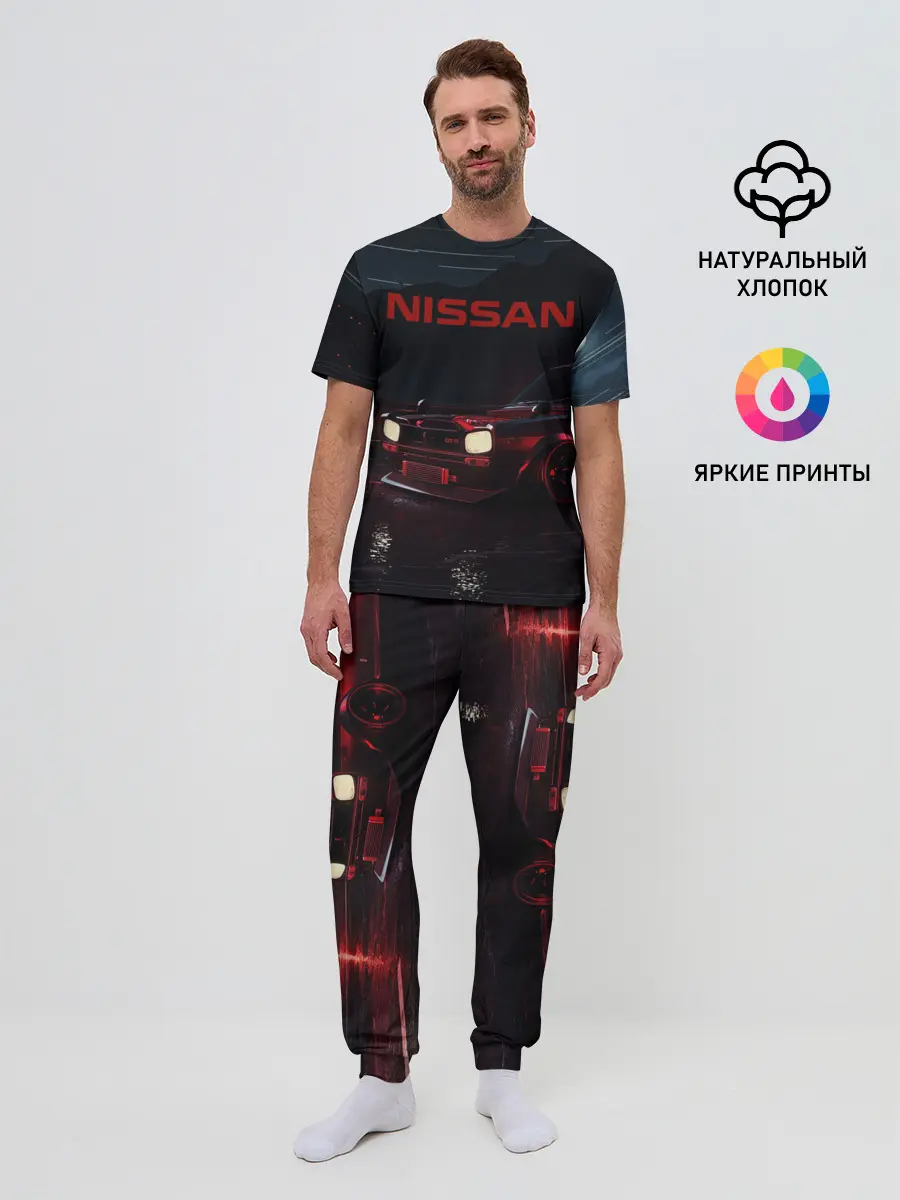 Мужская пижама с брюками / NISSAN | НИССАН