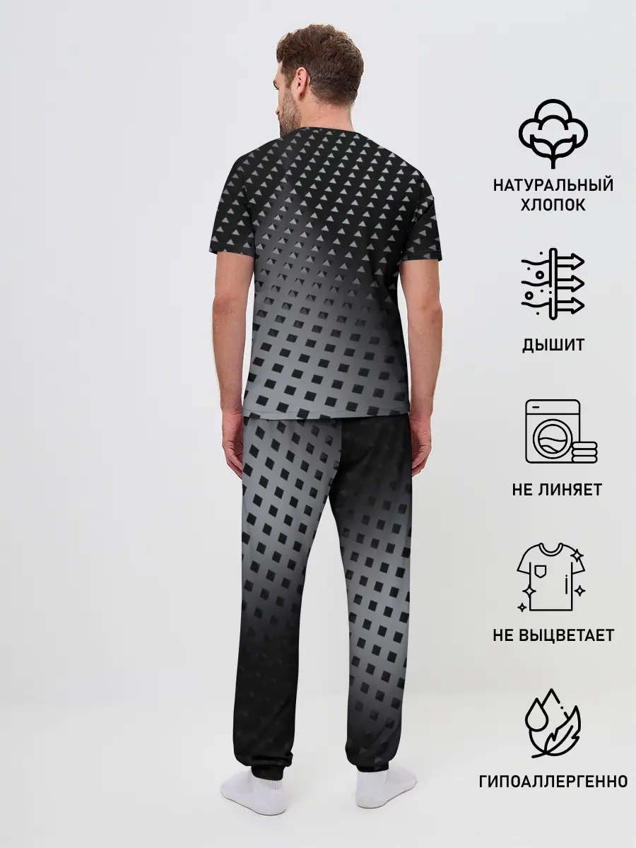 Мужская пижама с брюками / Текстура.