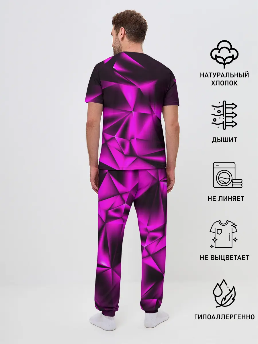 Мужская пижама с брюками / НЕОНОВАЯ ТЕКСТУРА