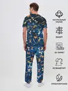 Мужская пижама с брюками / Космические коты