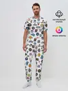 Мужская пижама с брюками / NBA Pattern | НБА Паттерн
