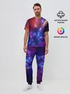 Мужская пижама с брюками / Universe Neon