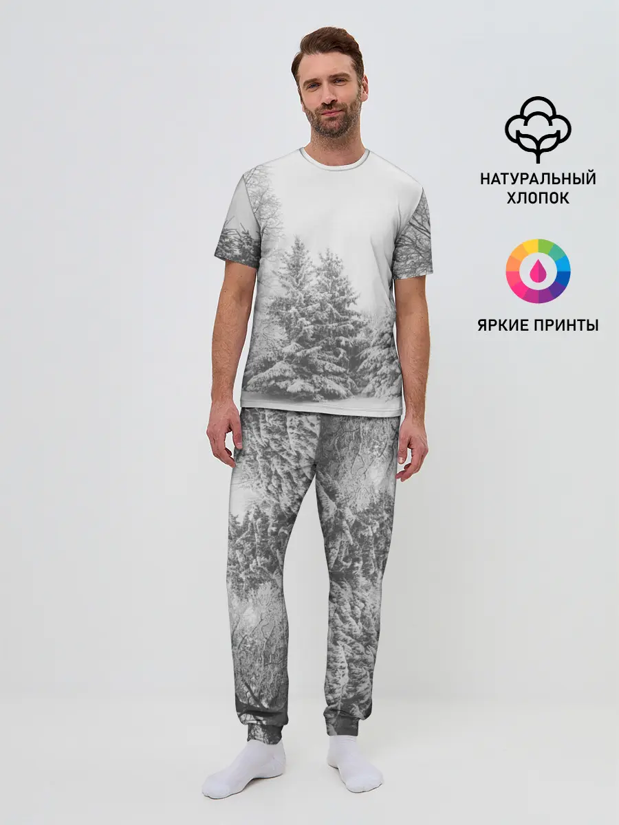 Мужская пижама с брюками / Winter Storm