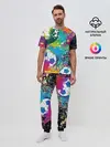 Мужская пижама с брюками / Football Paints