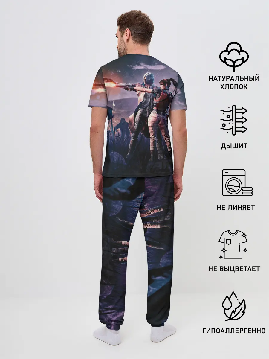 Мужская пижама с брюками / DMC art