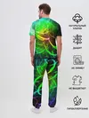 Мужская пижама с брюками / ЗЕЛЕНЫЙ НЕОН