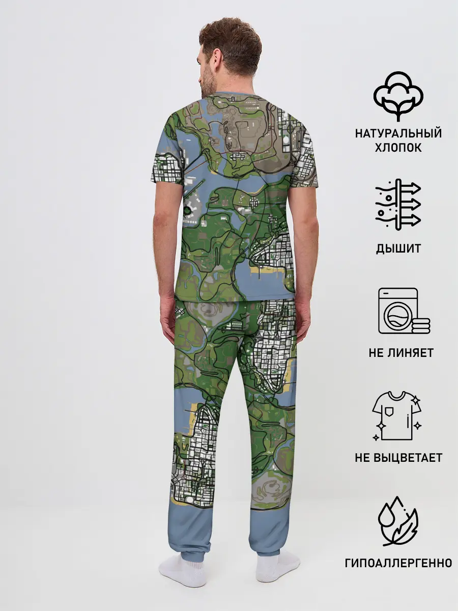 Мужская пижама с брюками / San andreas