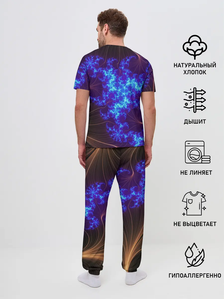 Мужская пижама с брюками / FRACTAL STORM