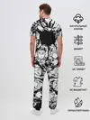 Мужская пижама с брюками / Kimetsu no yaiba чернобелый коллаж