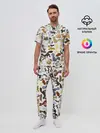 Мужская пижама с брюками / Котоколлаж 01