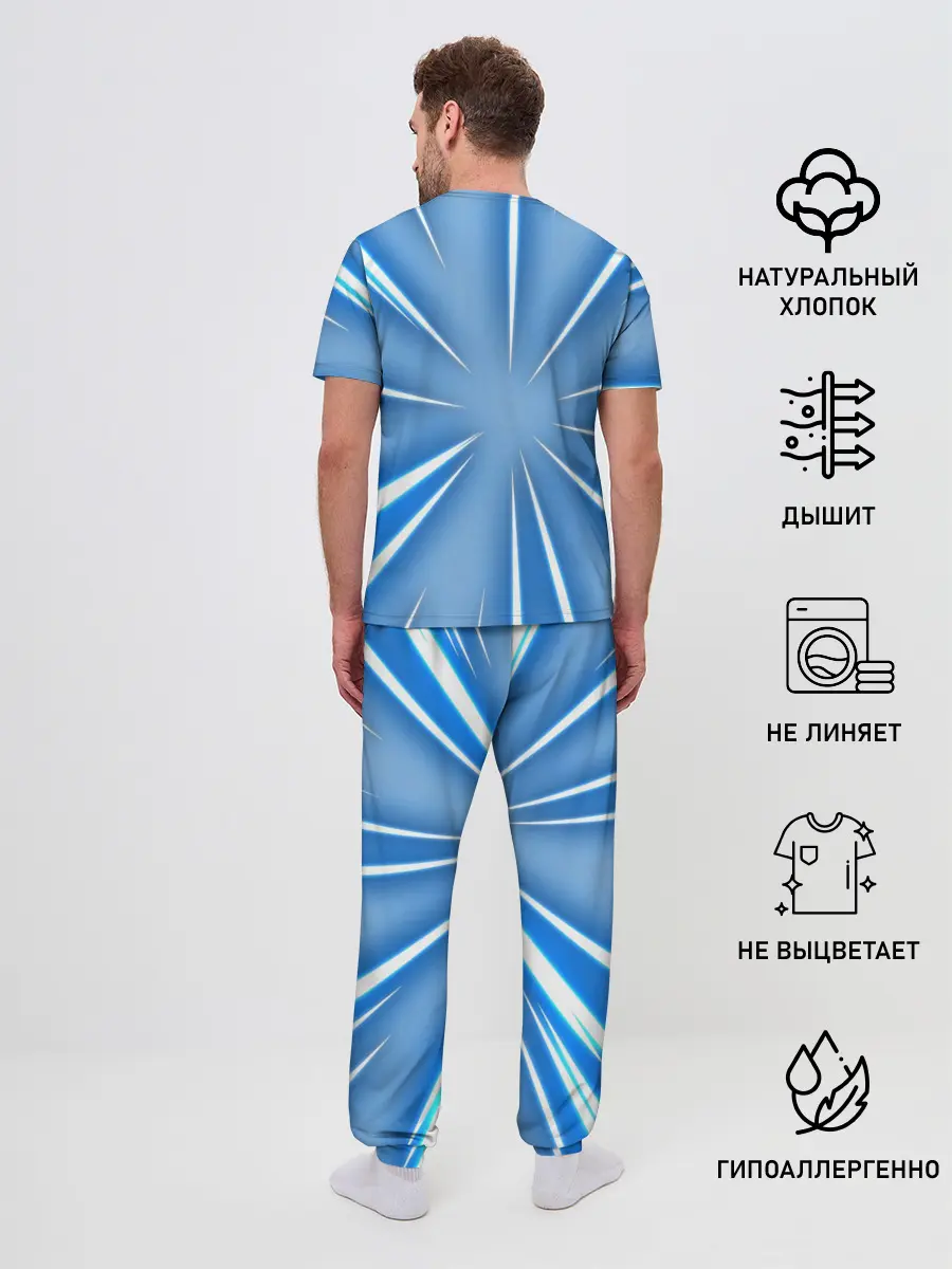 Мужская пижама с брюками / Аниме.. Роза