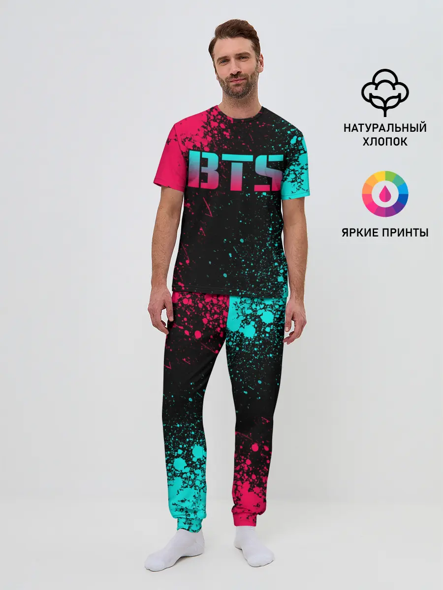 Мужская пижама с брюками / BTS