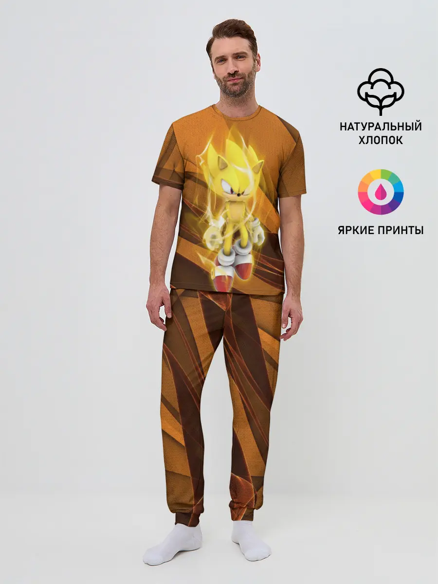 Мужская пижама с брюками / Sonic