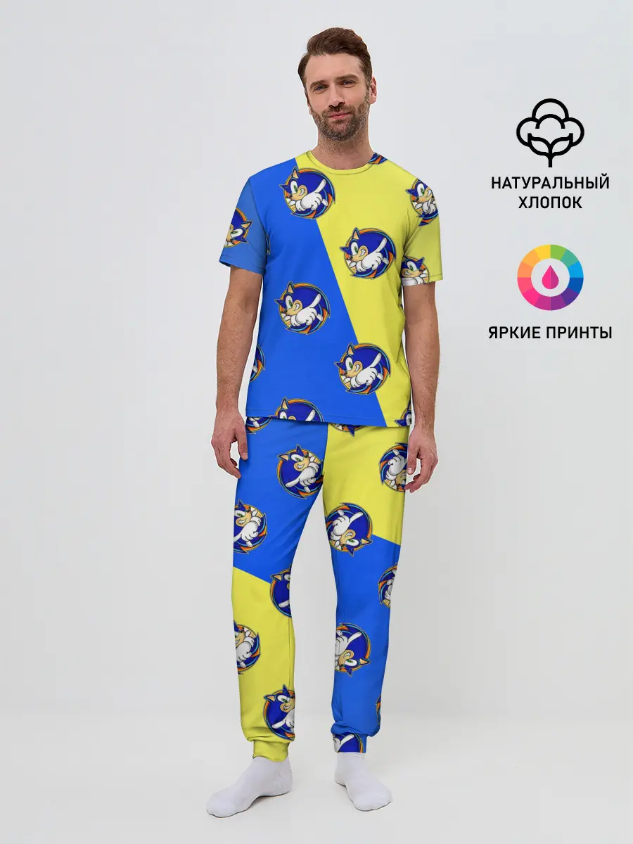 Мужская пижама с брюками / Sonic - Соник