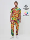 Мужская пижама с брюками / Психоделия | Яркая