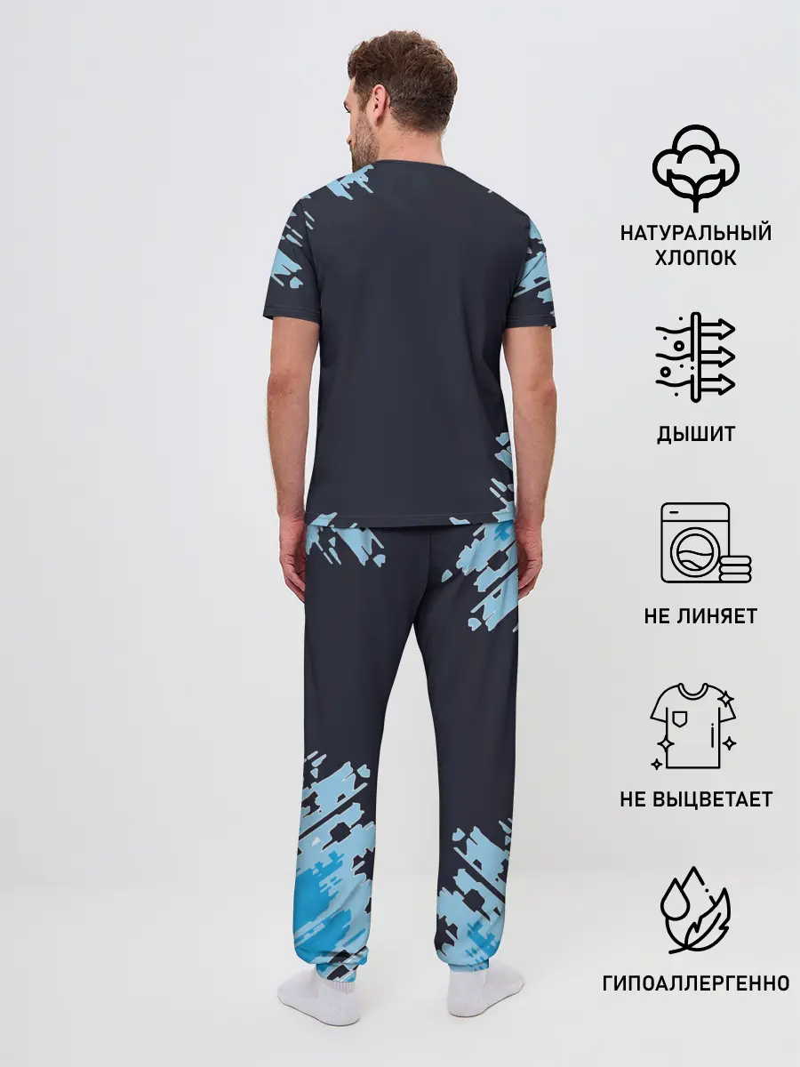 Мужская пижама с брюками / sonik