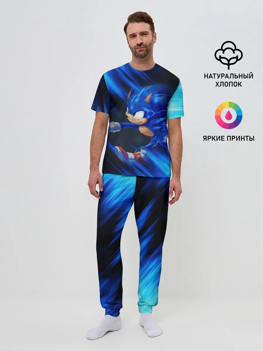 Мужская пижама с брюками / SONIC | СОНИК