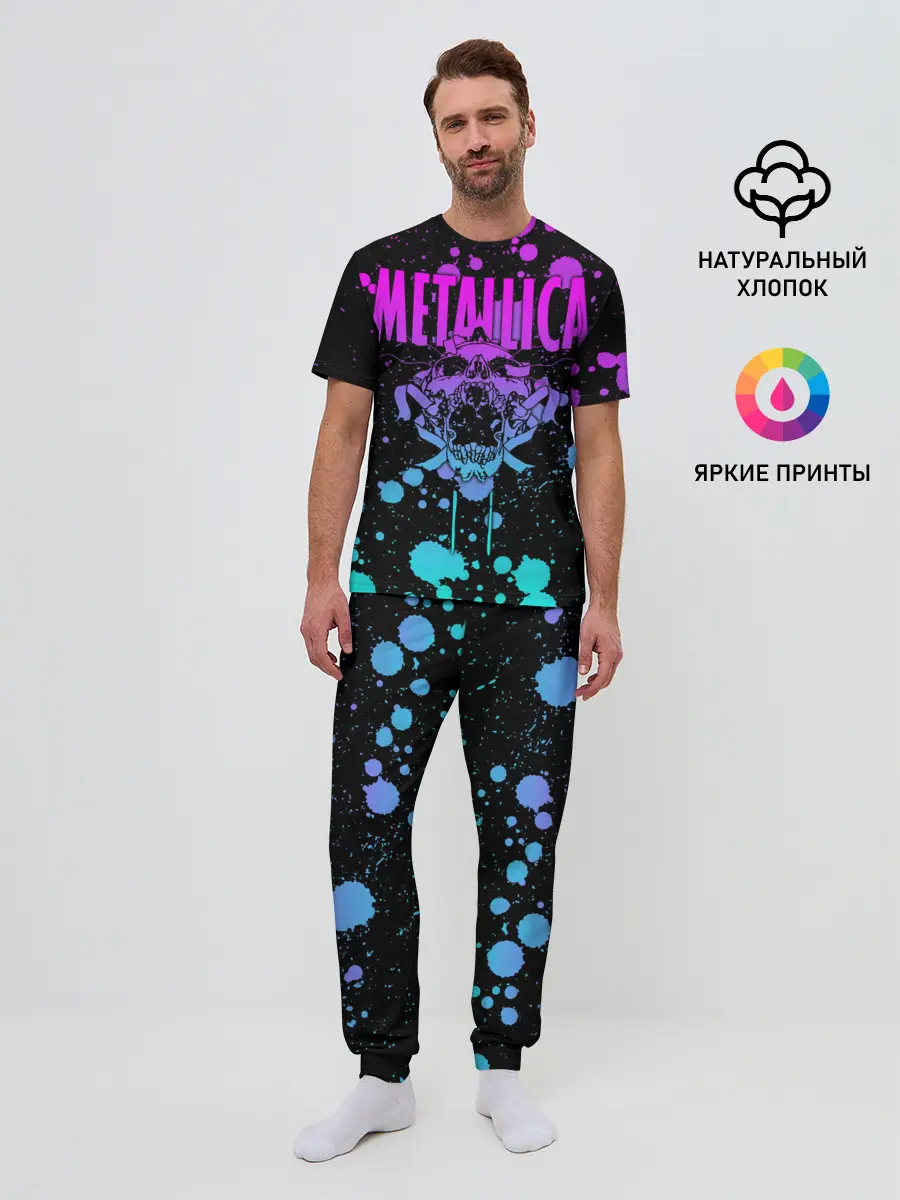 Мужская пижама с брюками / Metallica