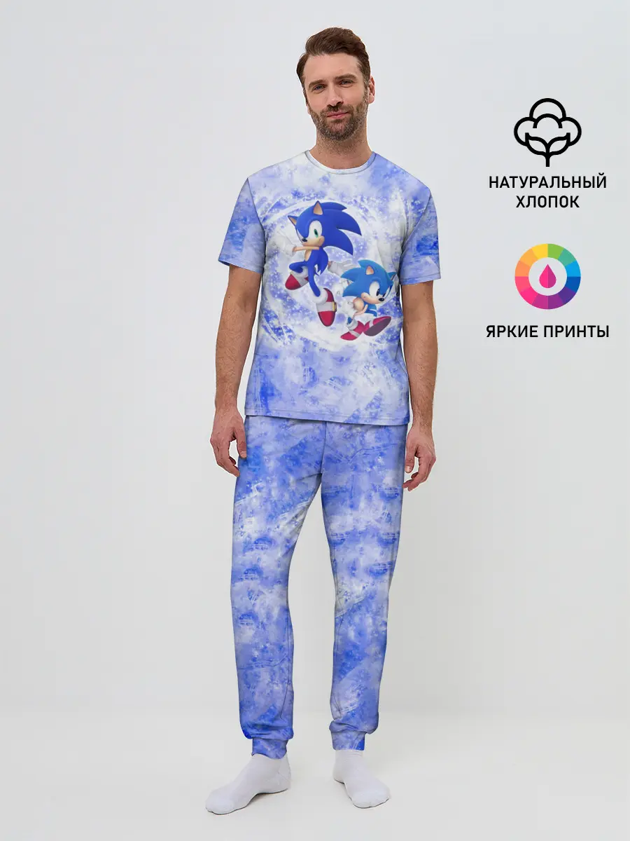 Мужская пижама с брюками / Sonic