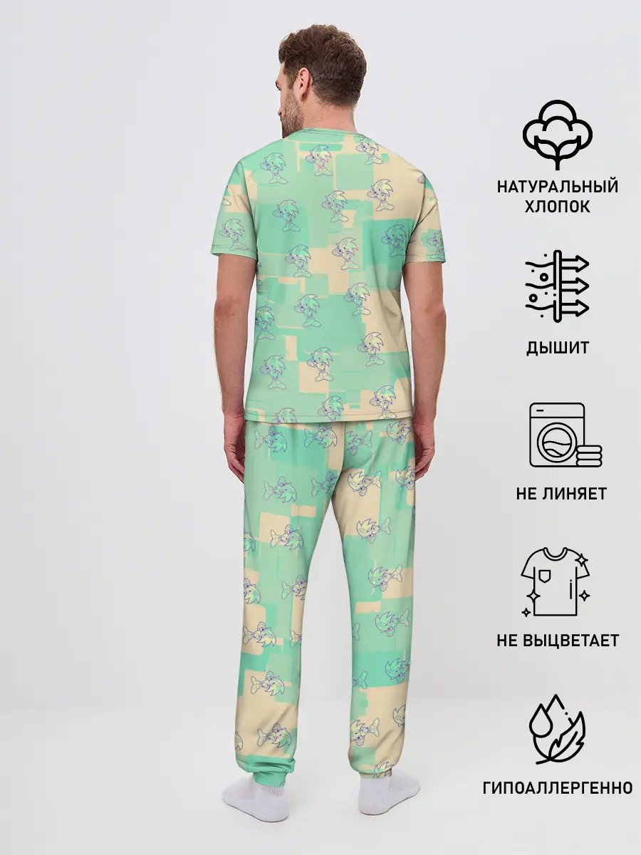 Мужская пижама с брюками / sonik