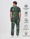 Мужская пижама с брюками / Forest leaves