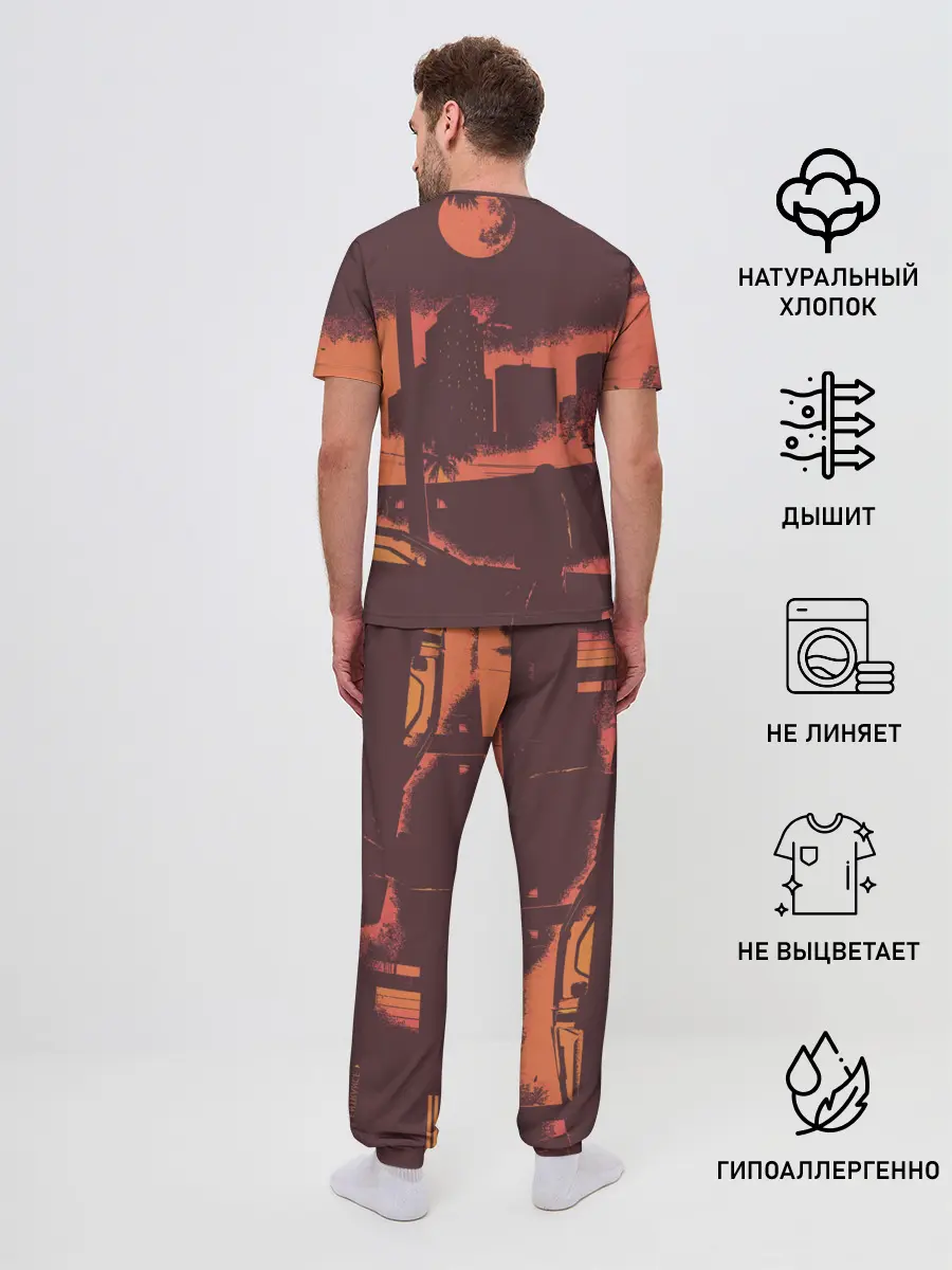 Мужская пижама с брюками / Hotline miami