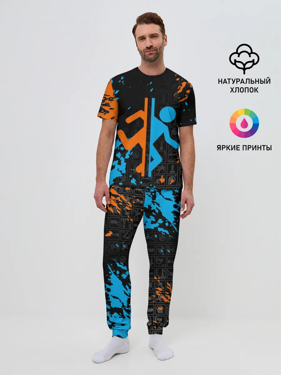 Мужская пижама с брюками / PORTAL 2