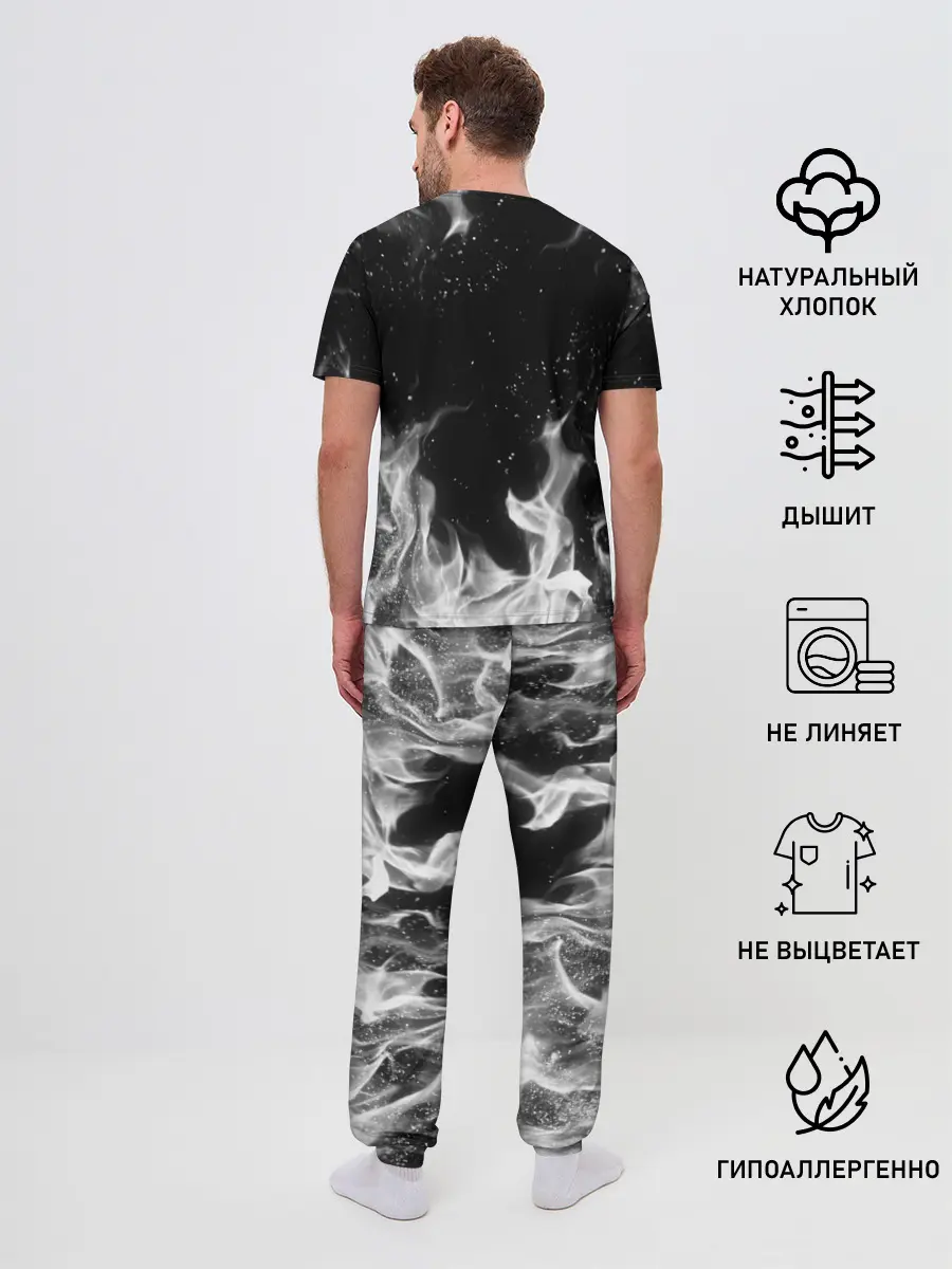 Мужская пижама с брюками / БЕЛЫЙ ОГОНЬ | WHITE FIRE