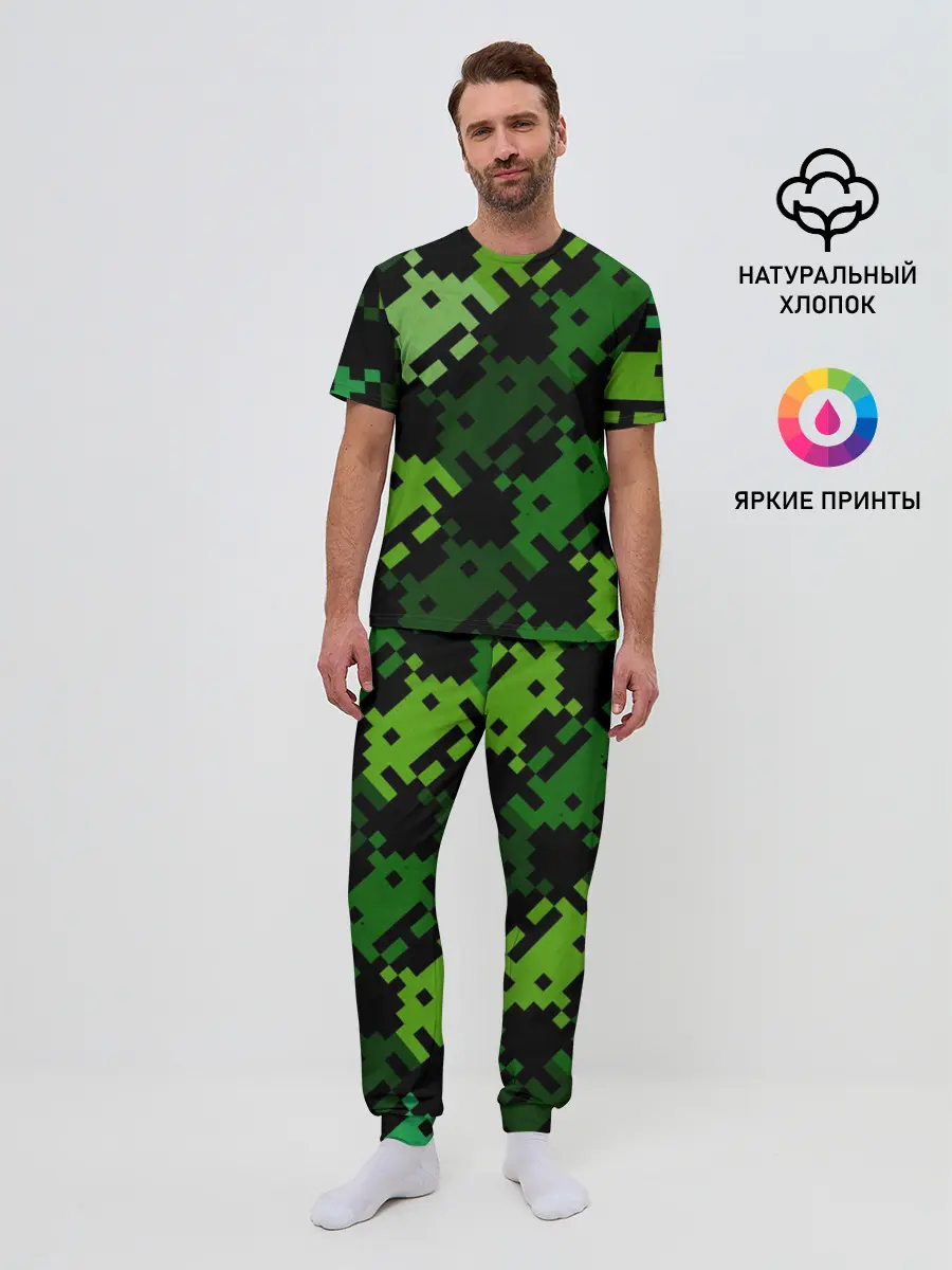 Мужская пижама с брюками / Space Invaders