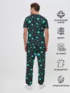 Мужская пижама с брюками / Звёздочки