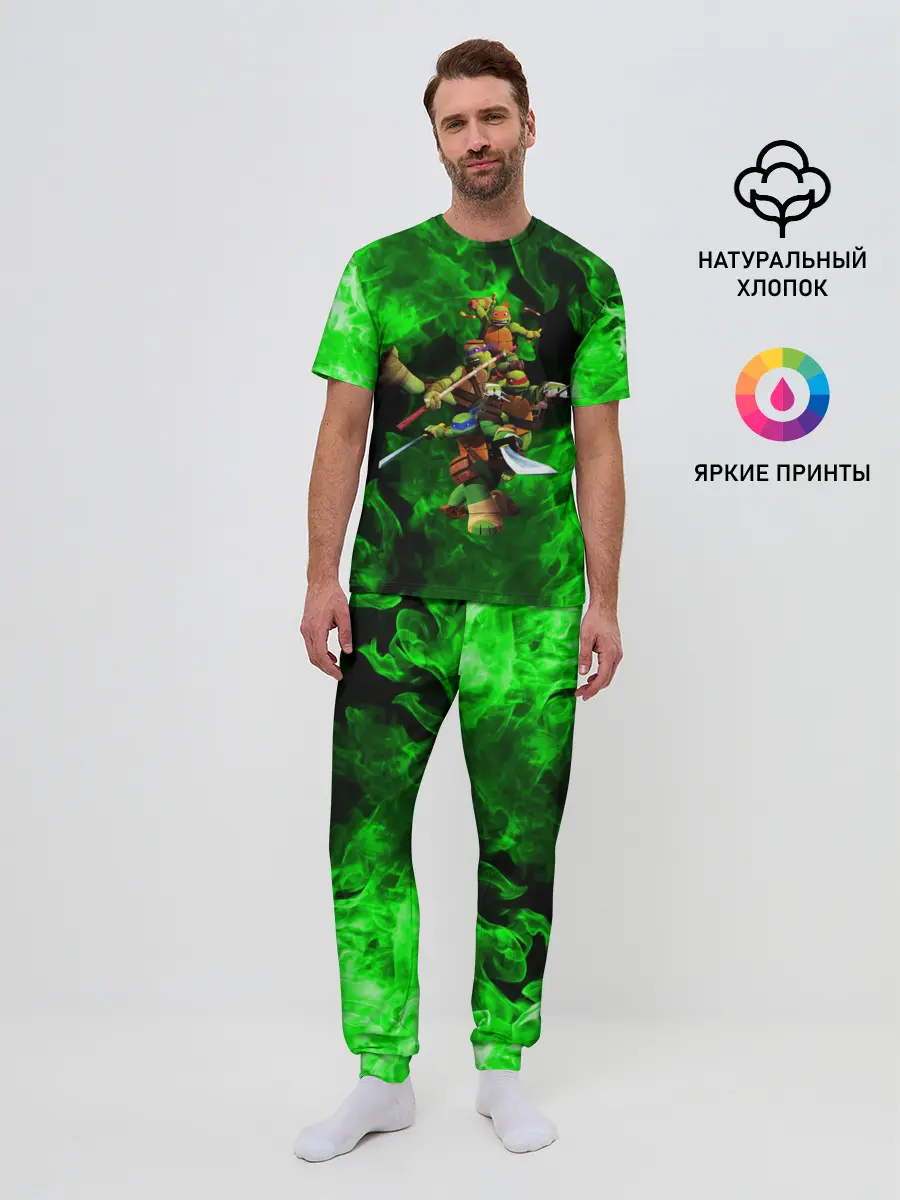 Мужская пижама с брюками / ЧЕРЕПАШКИ - НИНДЗЯ
