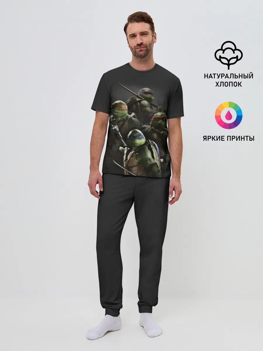 Мужская пижама с брюками / ЧЕРЕПАШКИ - НИНДЗЯ