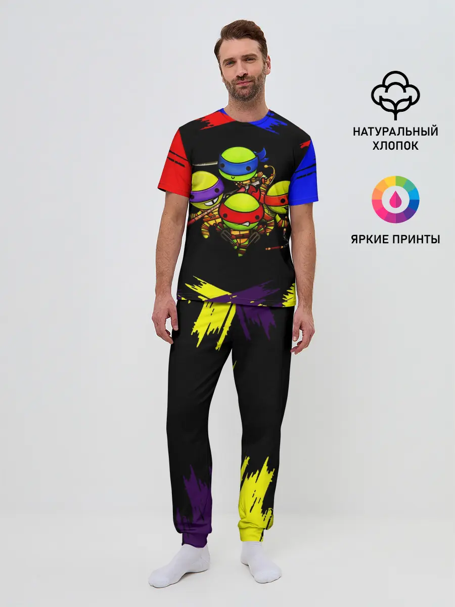 Мужская пижама с брюками / Ниндзя Супер Черепашки