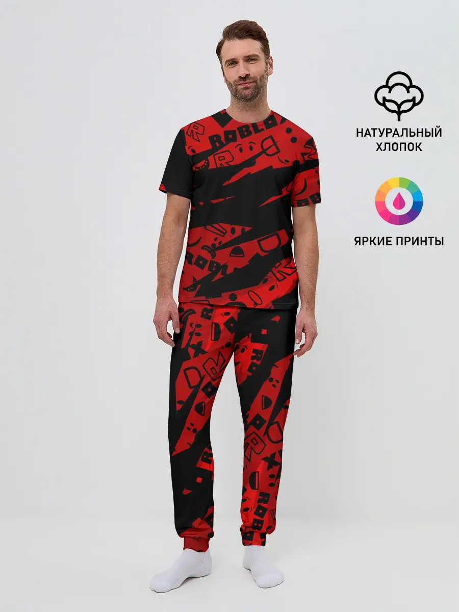 Мужская пижама с брюками / Roblox