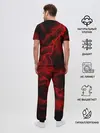 Мужская пижама с брюками / МОЛНИЯ RED NEON