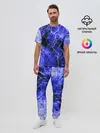 Мужская пижама с брюками / МОЛНИЯ BLUE