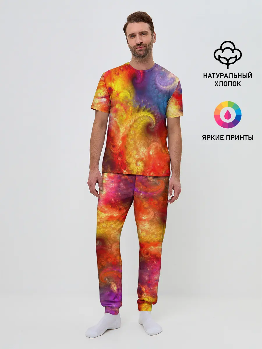 Мужская пижама с брюками / Absract